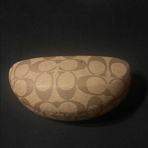Coach Brown Monogram Eyeglass Case